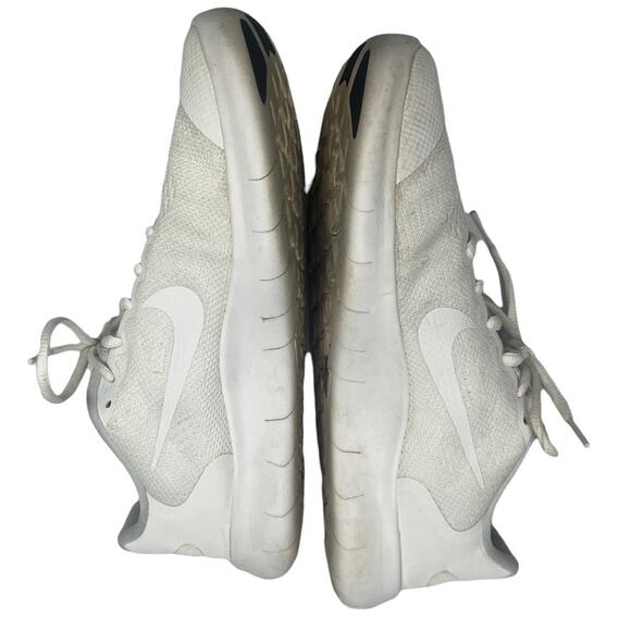 Nike Shoes Free RN White Lace-Up Athletic Running Youth 7 Sneakers Tennis Shoe - Picture 7 of 12